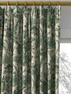 GP & J Baker Jewel Indienne Made to Measure Curtains or Roman Blind, Emerald - view 2, Emerald