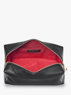 Aspinal of London Large Pebble Leather Toiletry Bag - view 2, Black