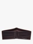 Aspinal of London 8 Card Billfold Pebble Leather Billfold Wallet, Tobacco