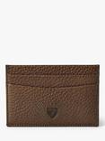 Aspinal of London Pebble Leather Slim Credit Card Case, Tobacco