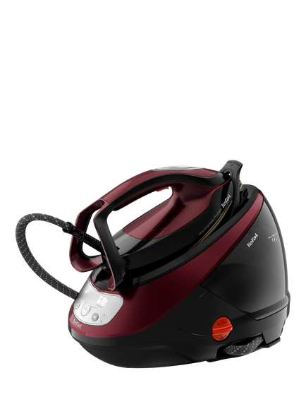 Tefal Pro Express Protect GV9230 High Pressure Steam Generator Iron, Black/Burgundy, Black/Maroon