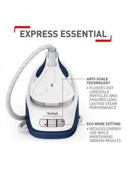 Tefal Express Essential SV6116 Steam Generator Iron, Blue/White - view 2, Blue/White