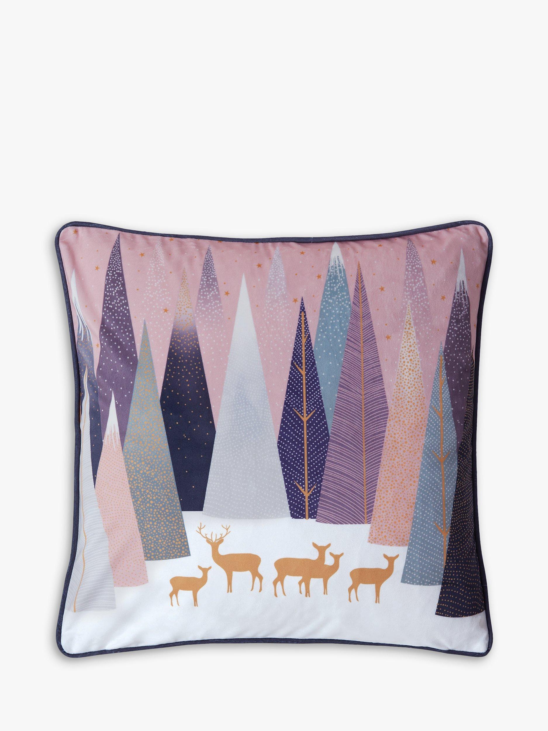 Sara Miller Forest Deer Cushion, Pink