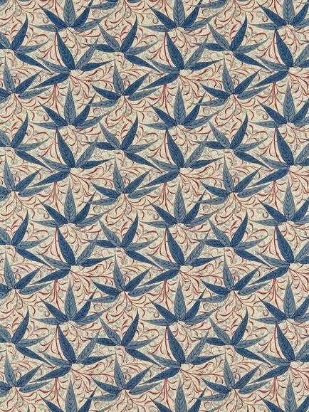 Morris & Co. Bamboo Made to Measure Curtains or Roman Blind, Indigo/Woad, Indigo/Woad
