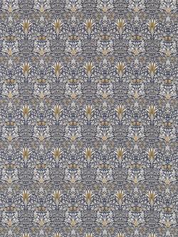 Morris & Co. Snakeshead Made to Measure Curtains or Roman Blind, Indigo/Hemp, Indigo/Hemp