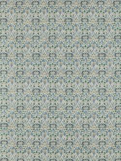 Morris & Co. Little Chintz Made to Measure Curtains or Roman Blind, Blue/Fennel, Blue/Fennel