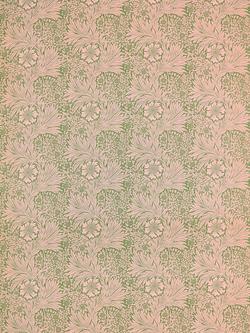 Morris & Co. Ben Pentreath Marigold Made to Measure Curtains or Roman Blind, Olive/Pink, Olive/Pink