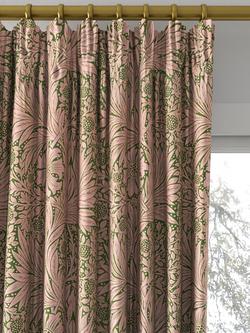 Morris & Co. Ben Pentreath Marigold Made to Measure Curtains or Roman Blind, Olive/Pink - view 2, Olive/Pink