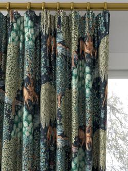 Morris & Co. The Brook Tapestry Made to Measure Curtains or Roman Blind, Tapestry Blue - view 2, Tapestry Blue