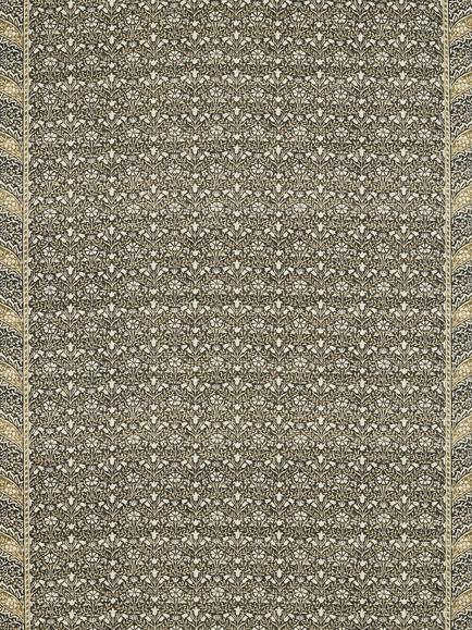 Morris & Co. Bellflowers Made to Measure Curtains or Roman Blind, Charcoal/Olive, Charcoal/Olive