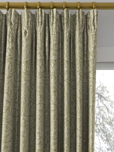 Morris & Co. Acorn Made to Measure Curtains or Roman Blind, Moss - view 2, Moss