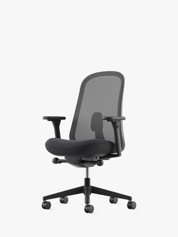 Herman Miller Lino Office Chair, Graphite/Spinoza, Spinoza