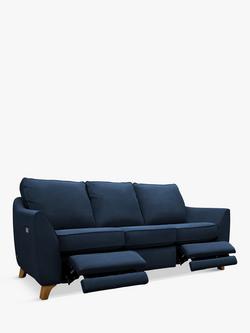 G Plan Vintage The Sixty Eight Large 3 Seater Sofa with Double Footrest Mechanism, Plush Indigo