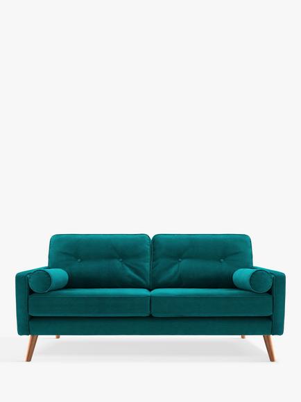 G Plan Vintage The Sixty Five Medium 2 Seater Sofa, Easy Clean Plush Mallard
