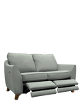 G Plan Vintage The Sixty Eight Small 2 Seater Sofa with Double Footrest Mechanism, Plush Slate