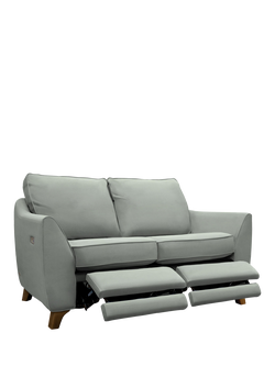 G Plan Vintage The Sixty Eight Small 2 Seater Sofa with Double Footrest Mechanism, Plush Slate