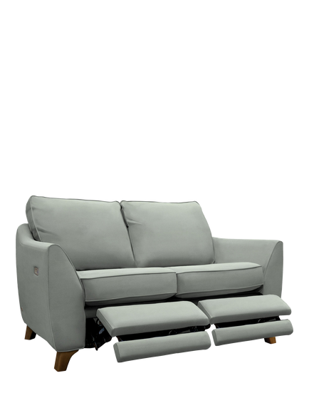 G Plan Vintage The Sixty Eight Small 2 Seater Sofa with Double Footrest Mechanism, Easy Clean Plush Slate