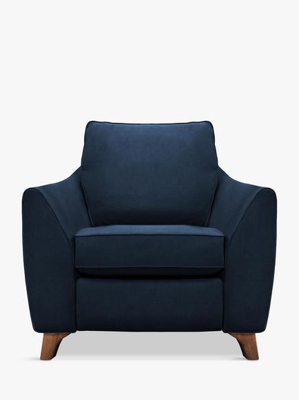 G Plan Vintage The Sixty Eight Armchair, Easy Clean Plush Indigo