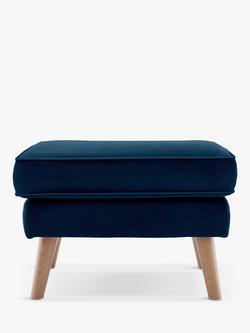 G Plan Vintage The Sixty Five Footstool, Plush Indigo
