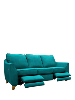 G Plan Vintage The Sixty Eight Large 3 Seater Sofa with Double Footrest Mechanism, Plush Mallard