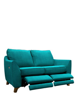 G Plan Vintage The Sixty Eight Small 2 Seater Sofa with Double Footrest Mechanism, Plush Mallard