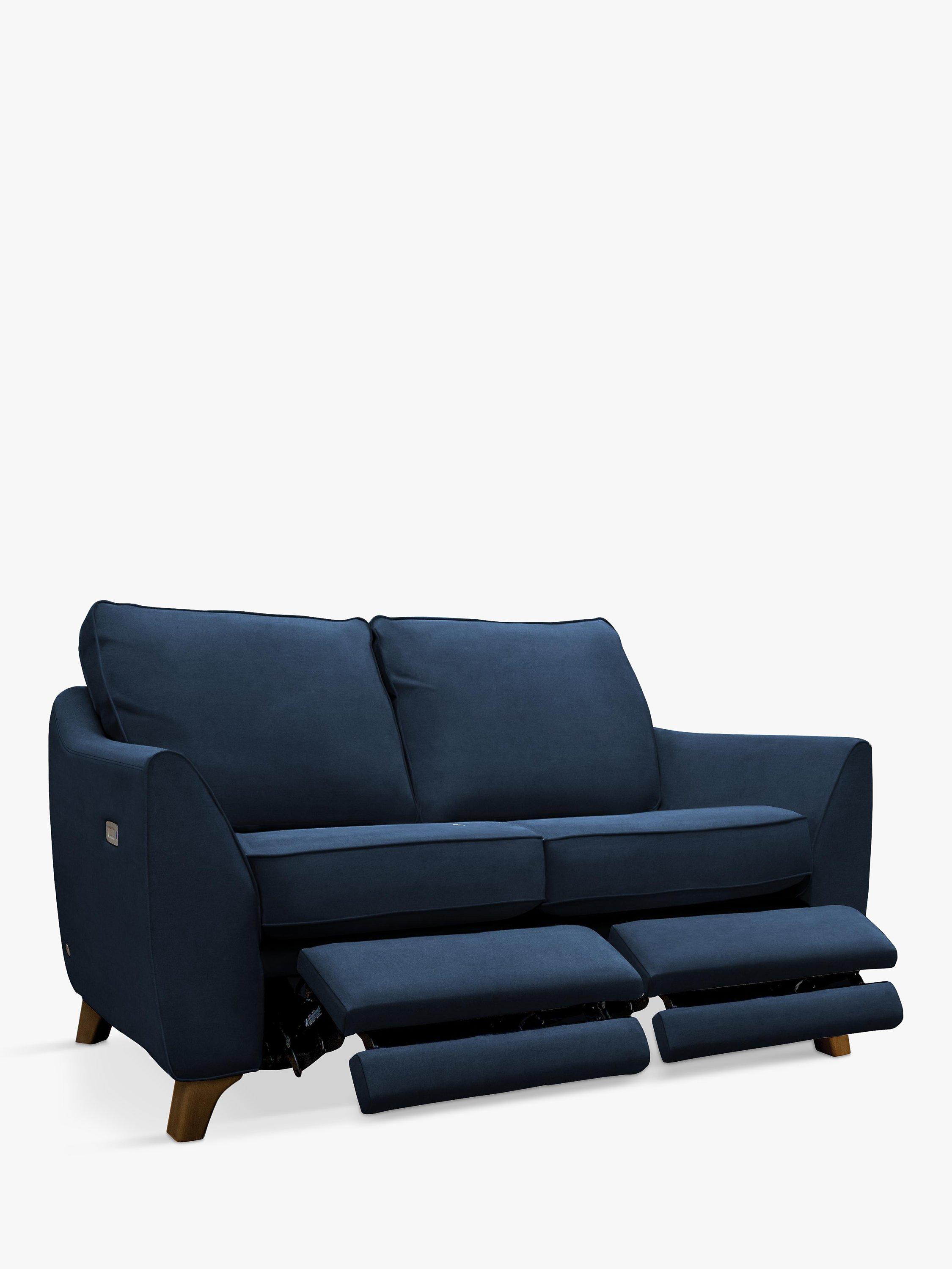 The Sixty Eight Range, G Plan Vintage The Sixty Eight Small 2 Seater Sofa with Double Footrest Mechanism, Plush Indigo