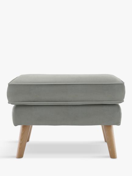 G Plan Vintage The Sixty Five Footstool, Easy Clean Plush Slate