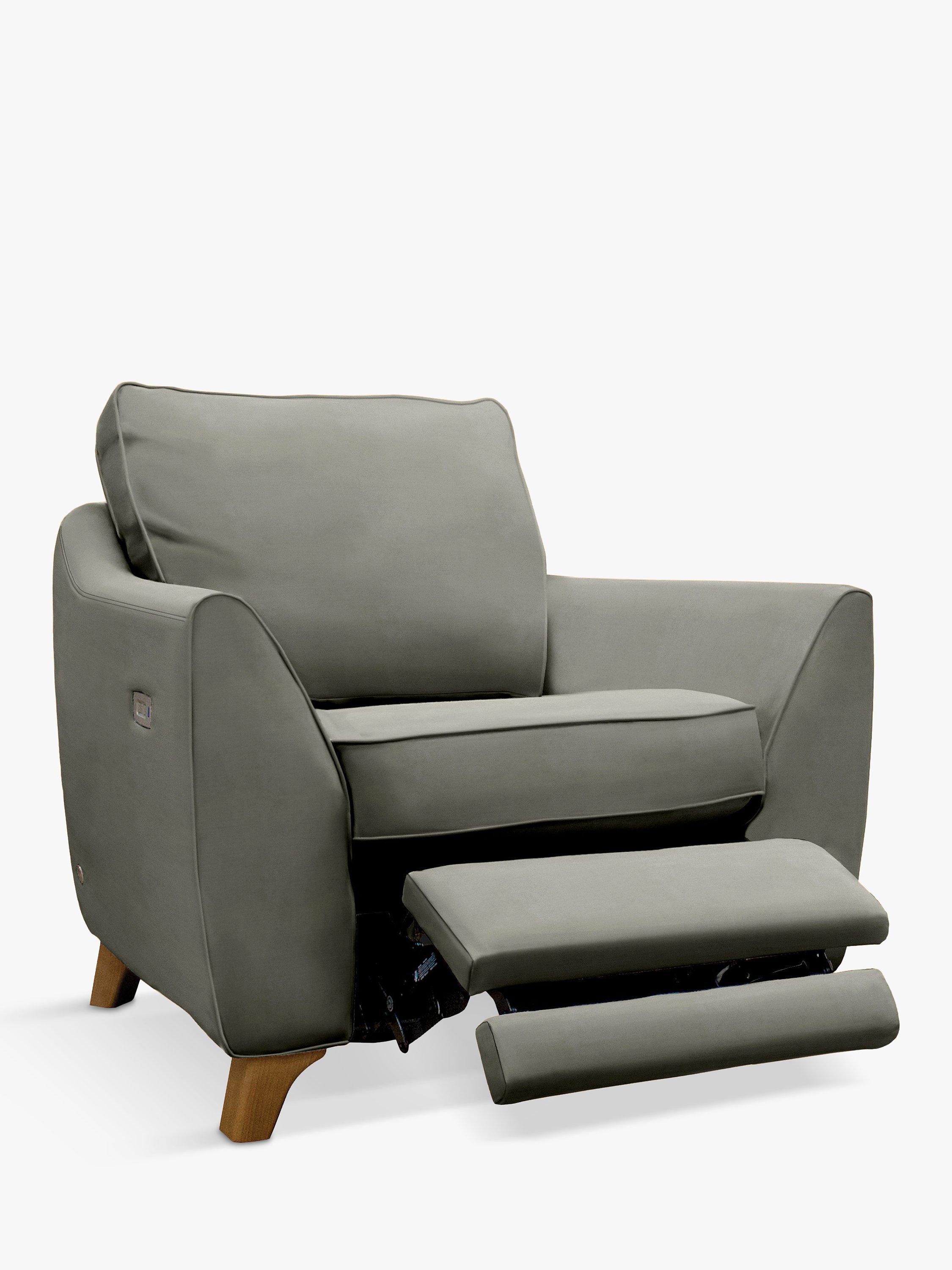 The Sixty Eight Range, G Plan Vintage The Sixty Eight Armchair with Footrest Mechanism, Plush Slate