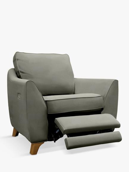 G Plan Vintage The Sixty Eight Armchair with Footrest Mechanism, Easy Clean Plush Slate