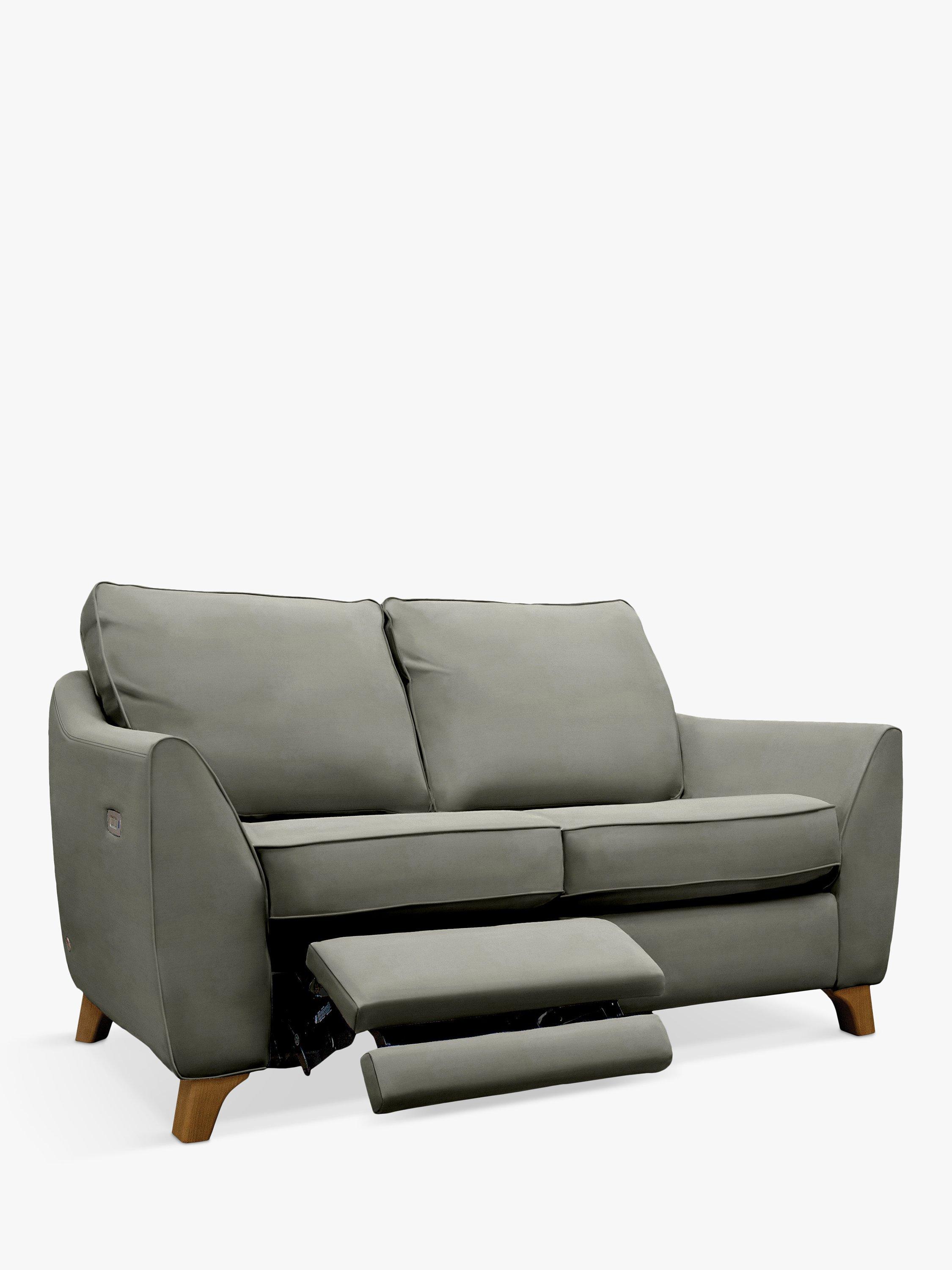 The Sixty Eight Range, G Plan Vintage The Sixty Eight LHF Small 2 Seater Sofa with Single Footrest Mechanism, Plush Slate