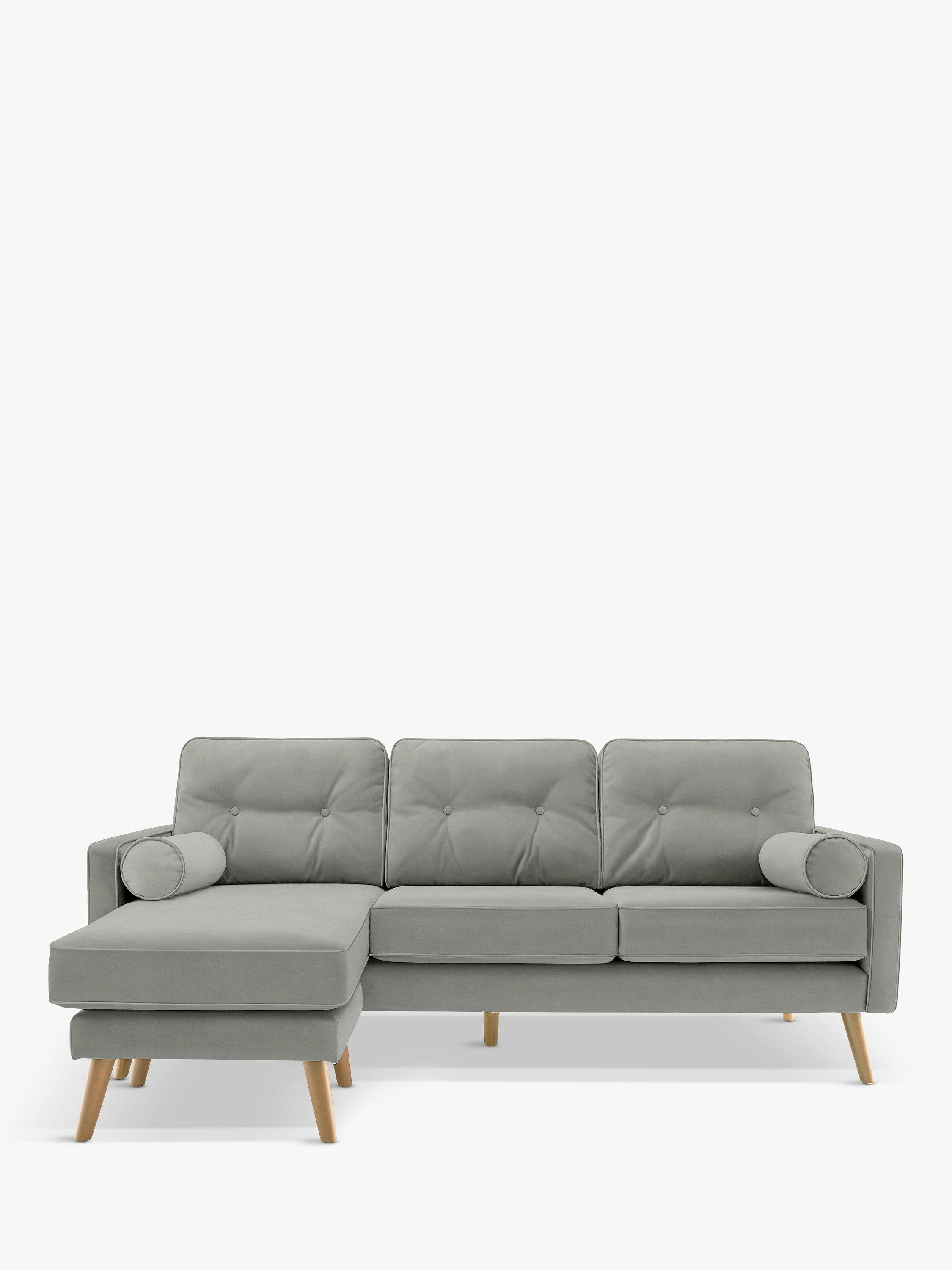 The Sixty Five Range, G Plan Vintage The Sixty Five LHF Large 3 Seater Chaise End Sofa, Plush Slate