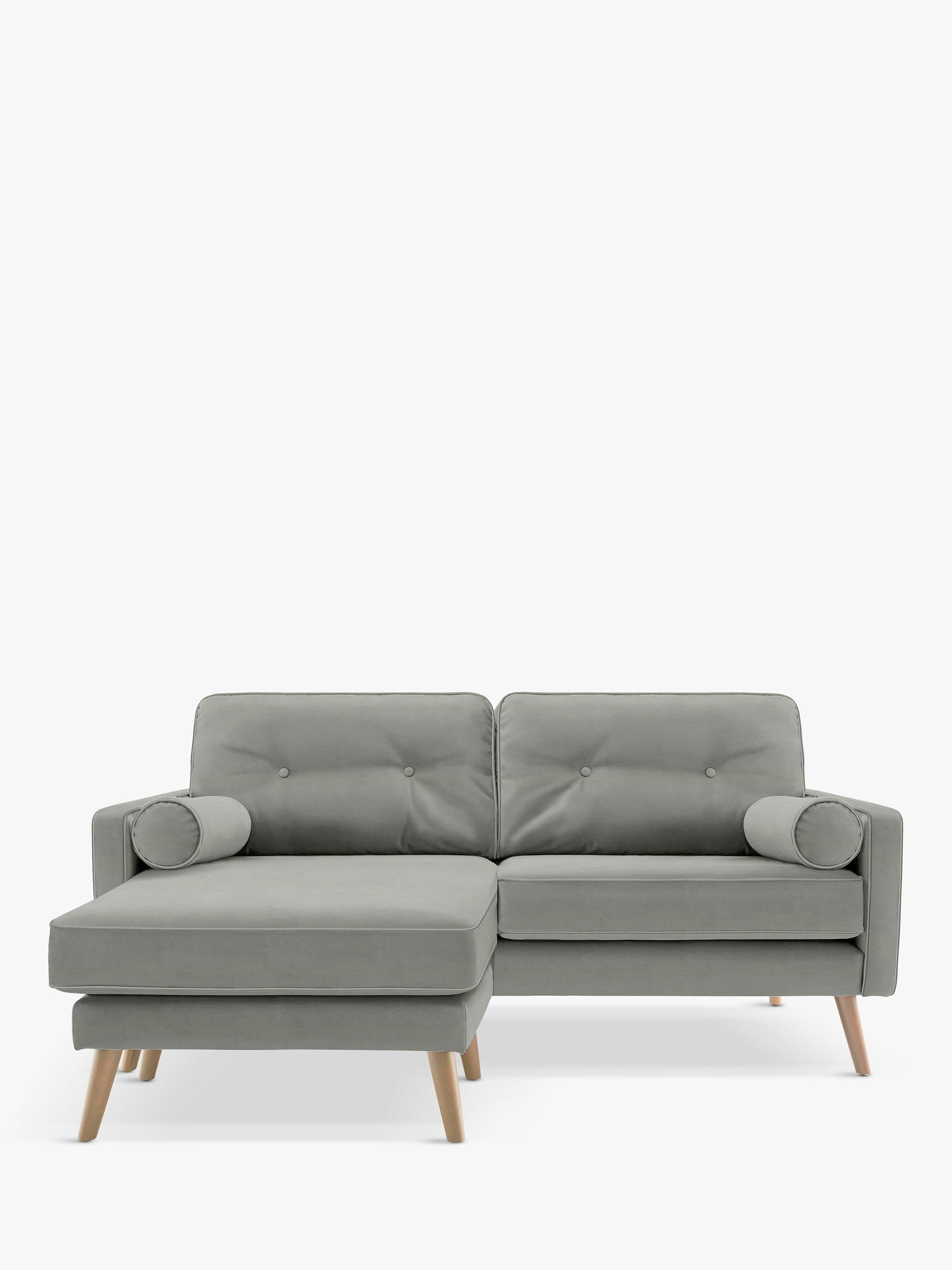 The Sixty Five Range, G Plan Vintage The Sixty Five LHF Medium 2 Seater Chaise End Sofa, Plush Slate