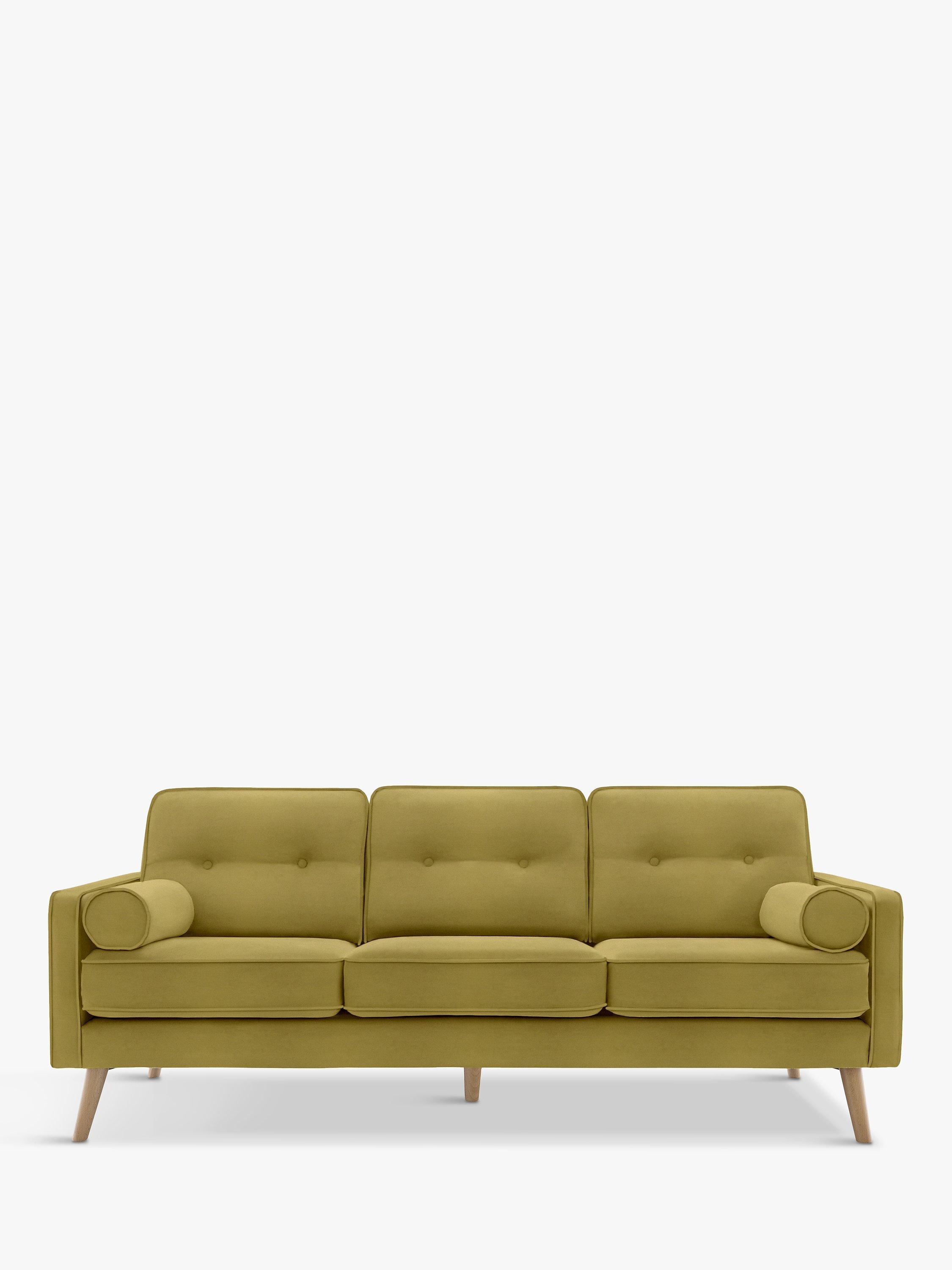 The Sixty Five Range, G Plan Vintage The Sixty Five Large 3 Seater Sofa, Plush Moss