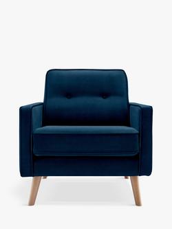 G Plan Vintage The Sixty Five Armchair, Plush Indigo