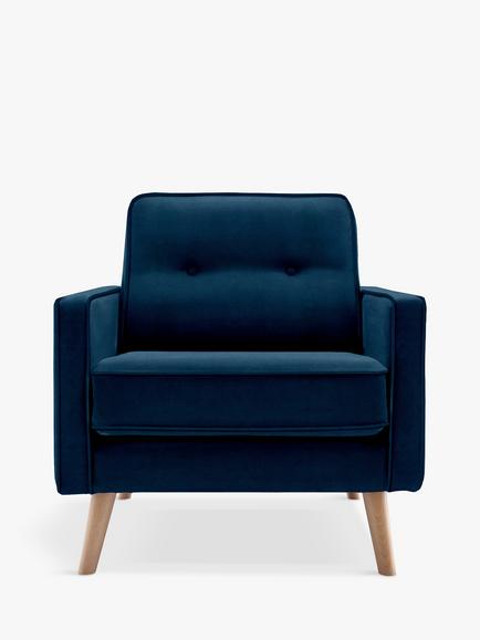 G Plan Vintage The Sixty Five Armchair, Easy Clean Plush Indigo