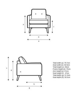 G Plan Vintage The Sixty Five Armchair - view 2, Plush Indigo