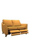 G Plan Vintage The Sixty Eight Small 2 Seater Sofa with Double Footrest Mechanism, Plush Turmeric