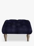 Tetrad Cosy Club Skittle Button Detail Footstool, Light Leg
