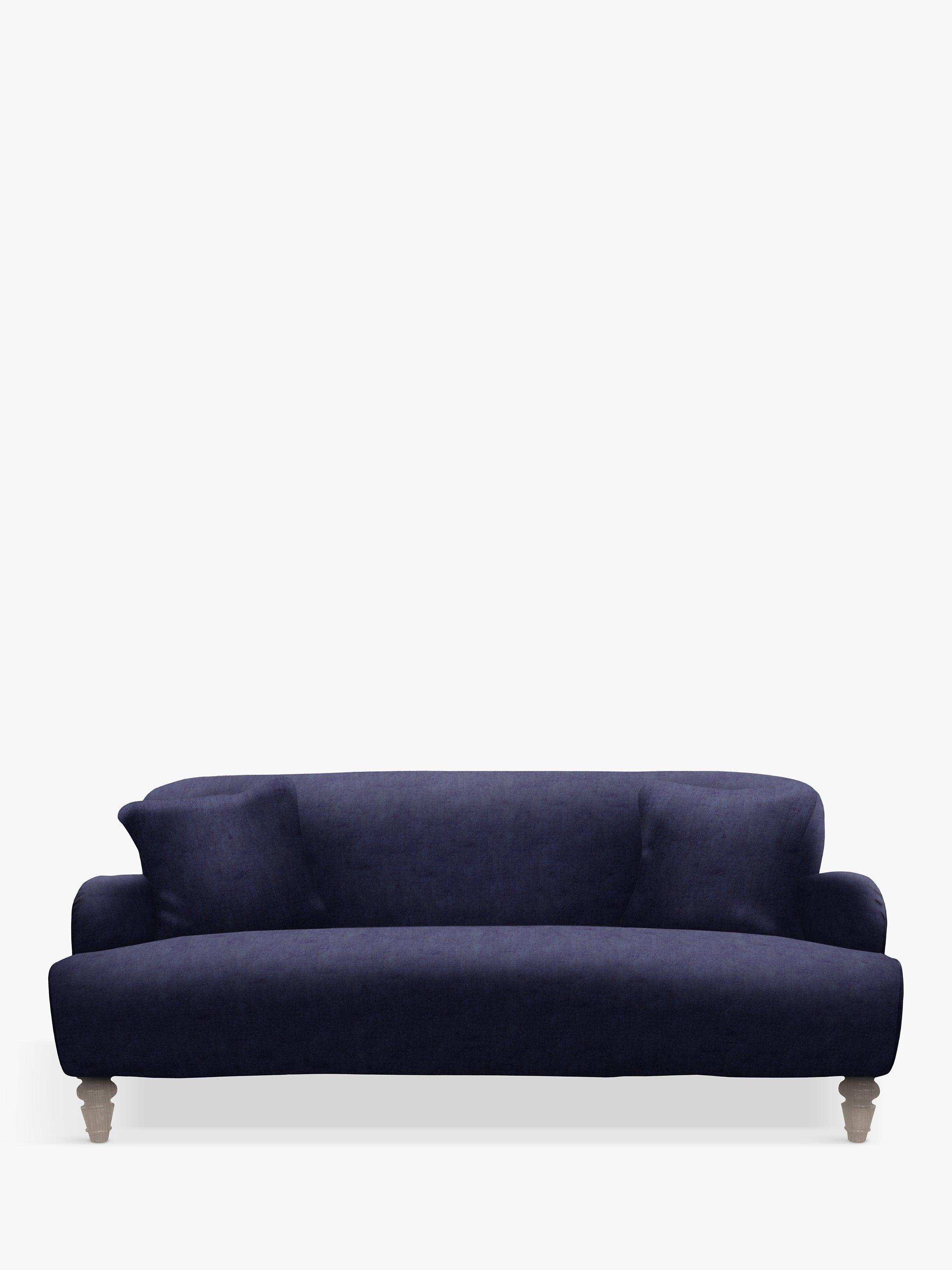 Lewis Range, Tetrad Cosy Club Lewis Large 3 Seater Sofa, Light Leg, Odyssey Navy