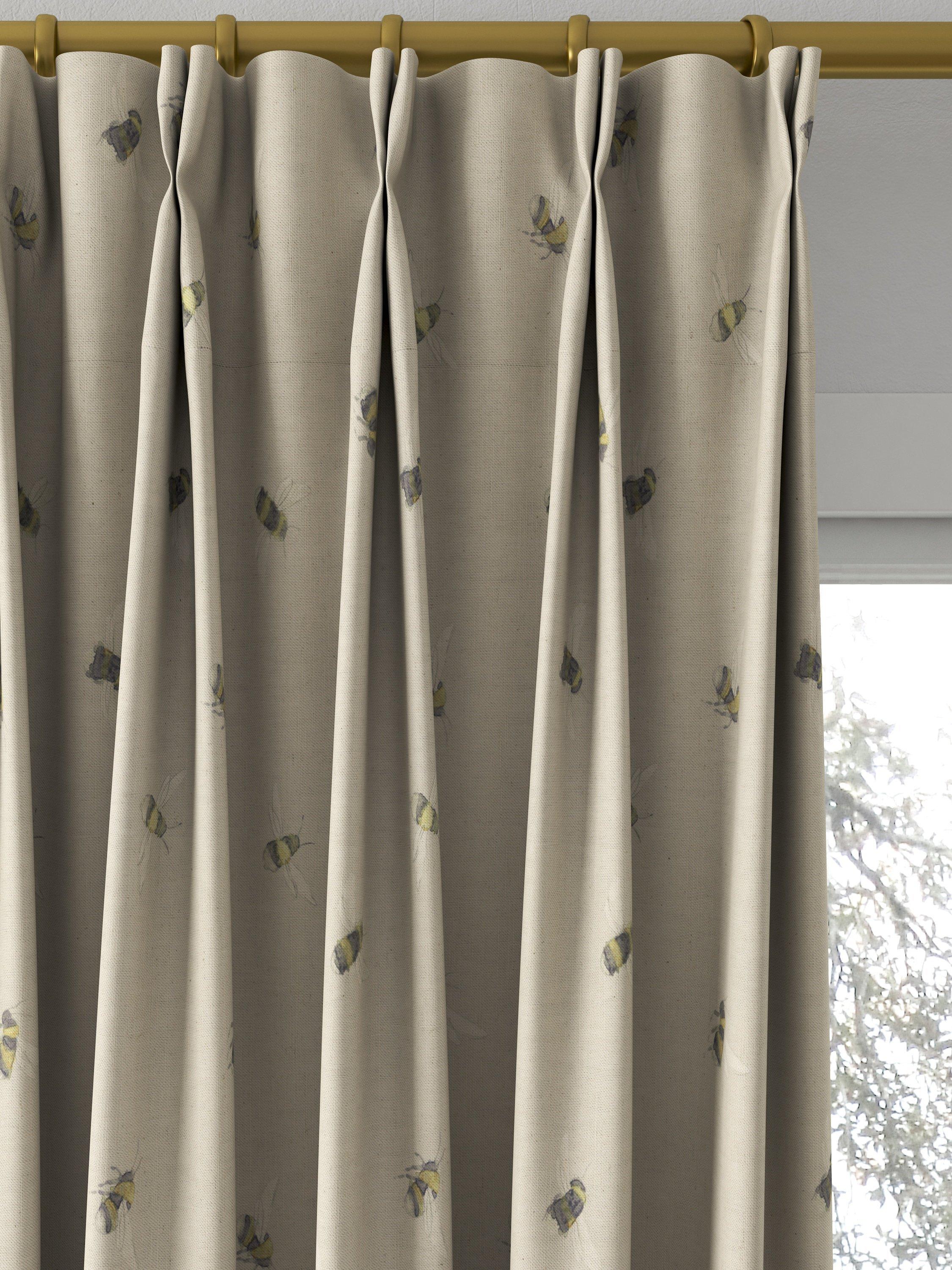 Voyage Busy Bees Made to Measure Curtains, Linen