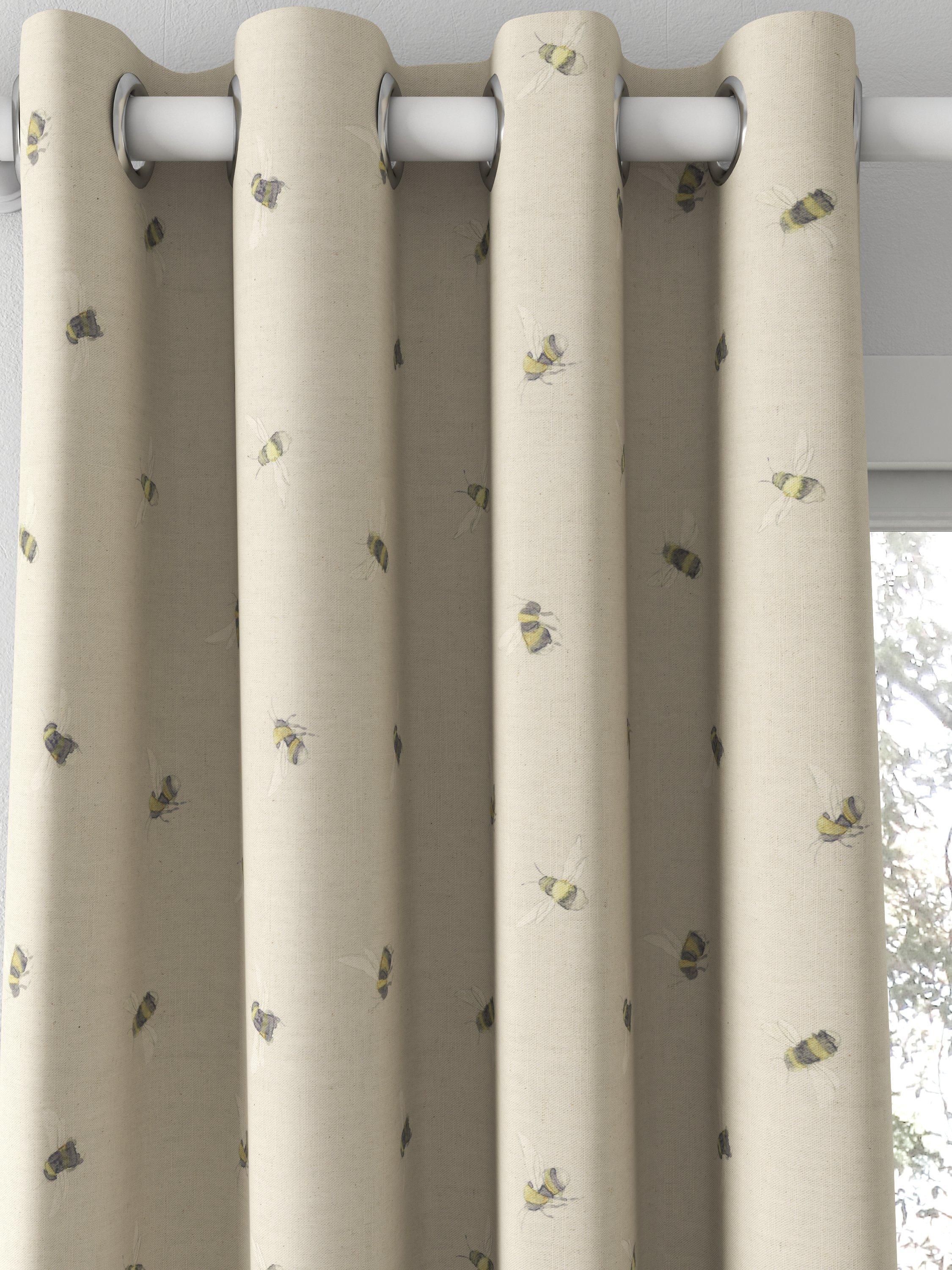 Voyage Busy Bees Made to Measure Curtains, Linen