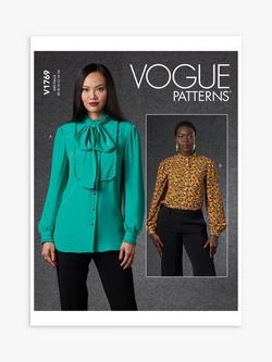 Vogue Misses' Loose Fitting Blouse Sewing Pattern V1769, 