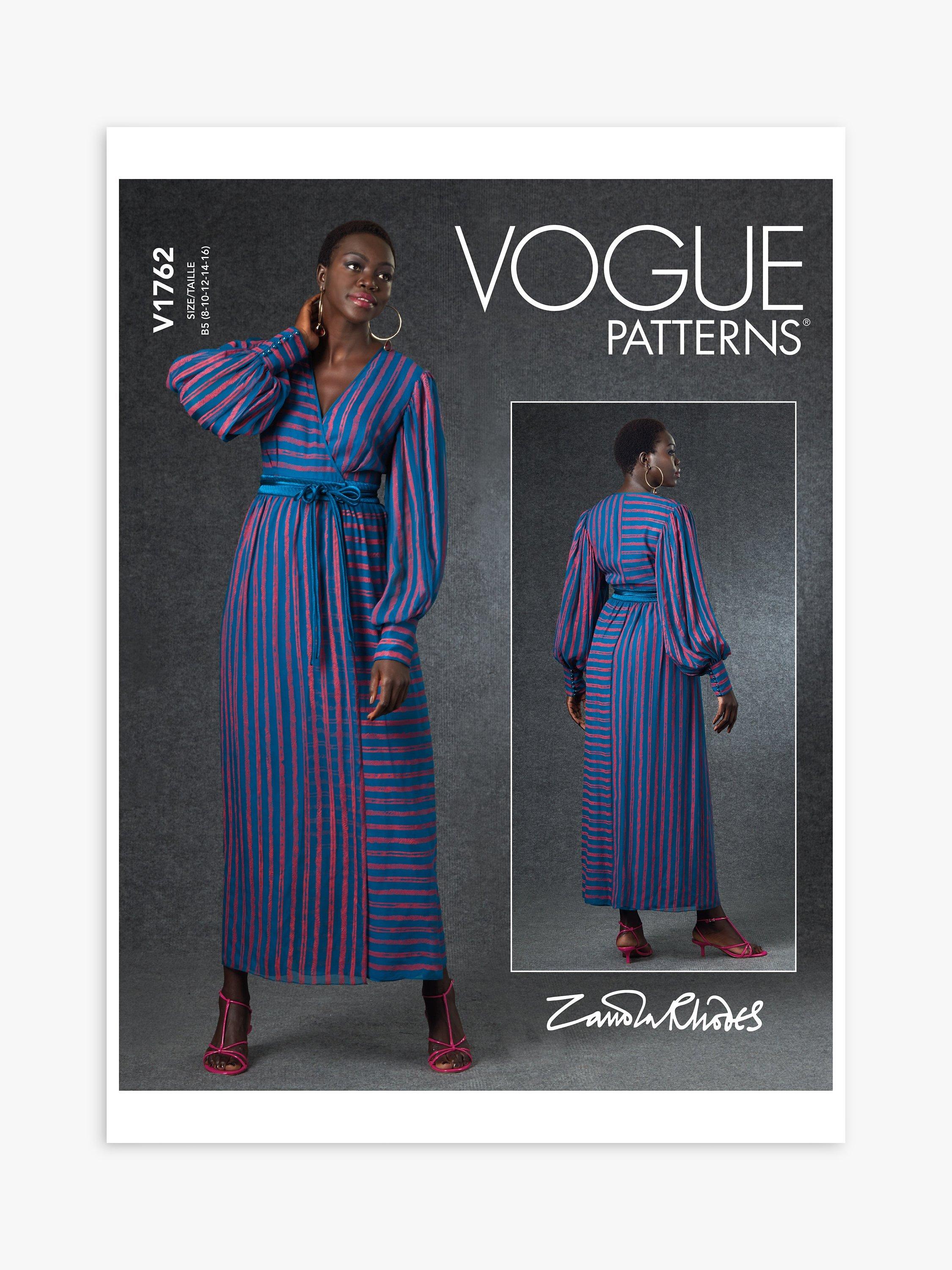 Vogue Misses' Wrap Dress Sewing Pattern V1762