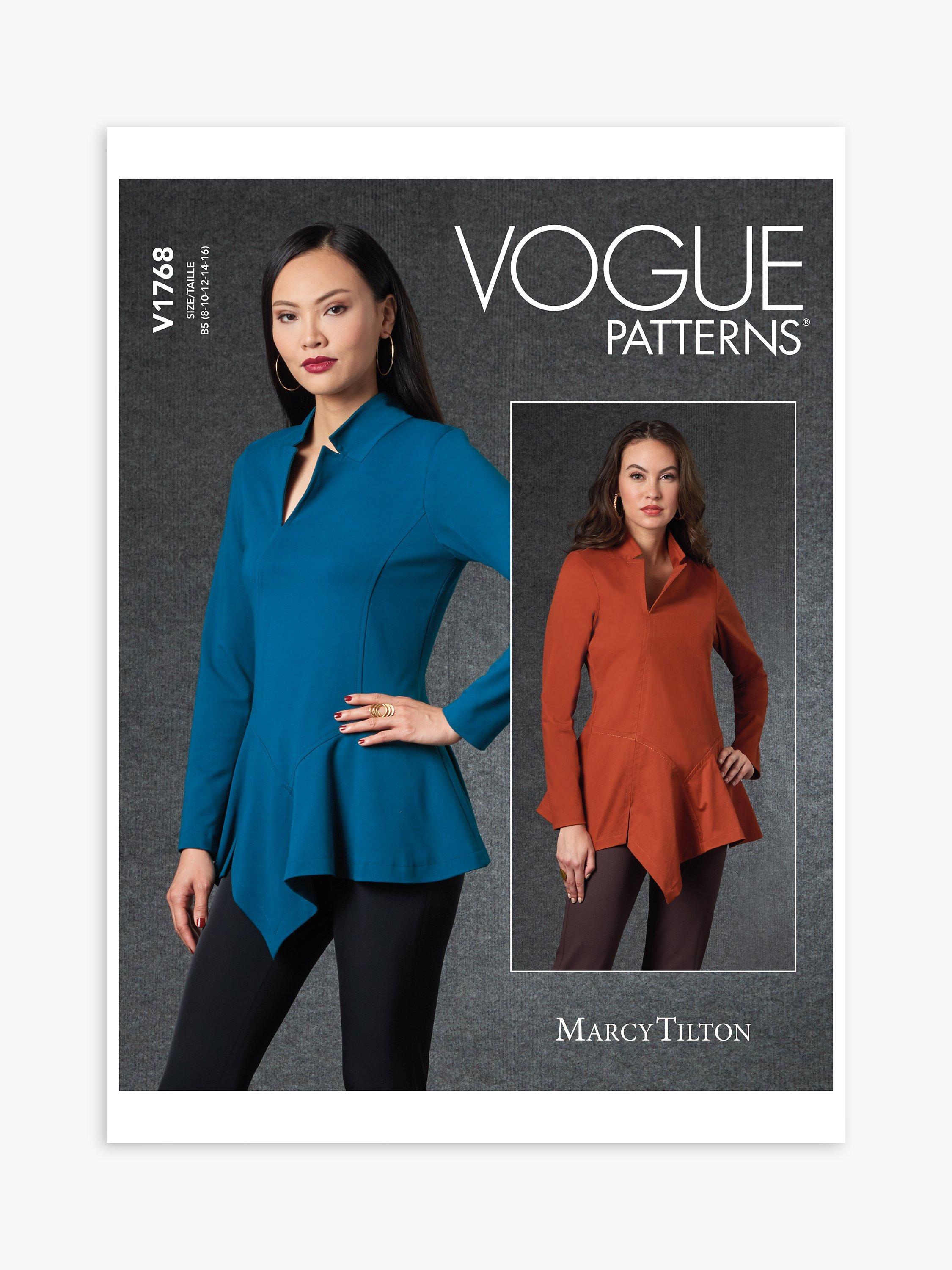 Vogue Misses' Pullover Peplum Top Sewing Pattern V1768