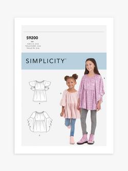 Simplicity Child's Vest Tops Sewing Pattern, S9200, 