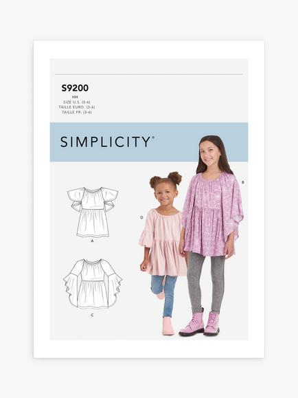 Simplicity Child's Vest Tops Sewing Pattern, S9200, 
