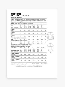 Simplicity Misses' Knit Wrap Jacket, S9189, A - view 2, 