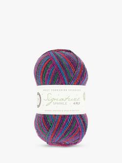 West Yorkshire Spinners Signature Sparkle 4 Ply Yarn, 100g, Vintage Tinsel