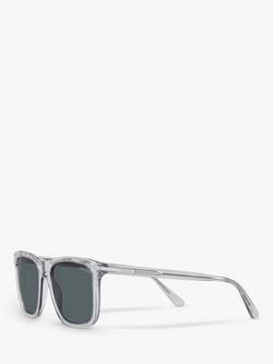 Prada PR 18WS Men's Rectangular Sunglasses, Clear Grey/Grey - view 2, Clear Grey/Grey