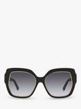Tiffany & Co TF4183 Women's Square Sunglasses, Black/Grey Gradient